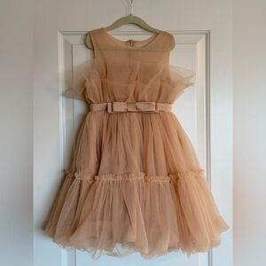 🌸 Trish Scully Blush Tulle Party Dress – Girls Size 6 🌸